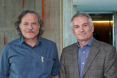 Paul Chaikin (left) with Leonardo Degiorgi
