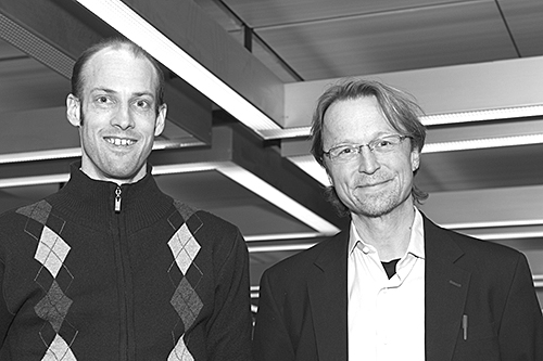 Christian Degen (left) with Lukas Novotny