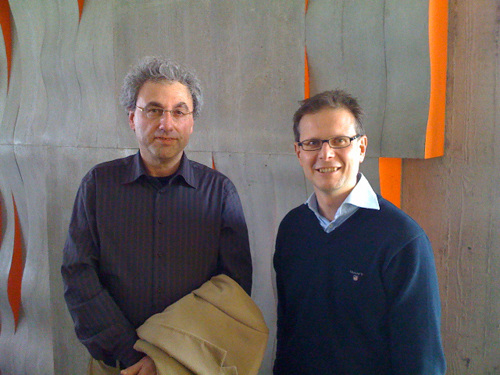 Leonid Rivkin (left) with Günther Dissertori