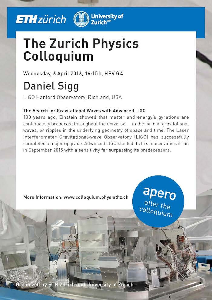 eth zurich physics colloquium